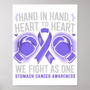 Poster Estômago Cancer Mês de Consciência Que Lutamos Com