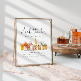 Poster Estoque o Chá Casal Cartaz de Frasco de Bar