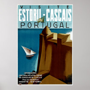 Pôster Estoril-Cascais em Portugal
