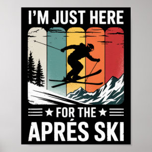 Poster Estou Aposentado Ir Esquiando É Meu Trabalho Angus
