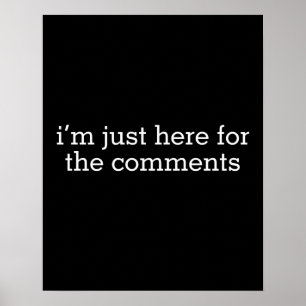 Poster Estou aqui apenas para os comentários