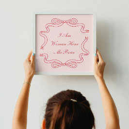 Poster Estou Aqui Minha Mulher Rosa