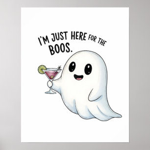 Poster Estou aqui para o Boos Halloween