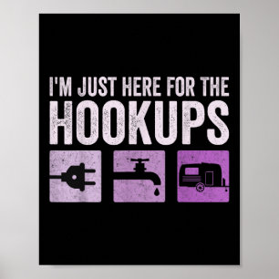 Poster Estou Aqui Para O Camp Rv Camper Engraçado De Hook