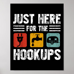 Poster Estou Aqui Para O Camp Rv Camper Engraçado De Hook