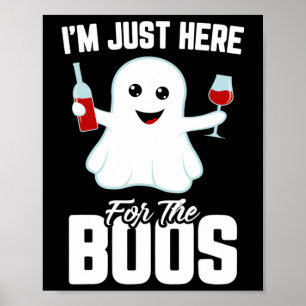 Poster Estou aqui para o Dia de as Bruxas engraçado de vi