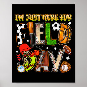 Poster Estou Aqui Para o Dia de Campo 2025 Futebol de Cam