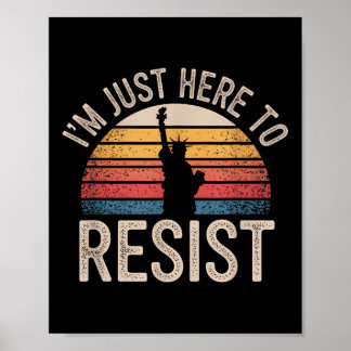 Poster Estou Aqui Para Resistir À Estátua Da Resistência 