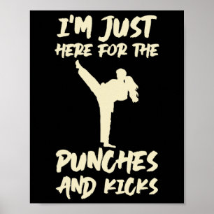 Poster Estou Aqui Só Para Os Socos Kickboxing Kickboxer 