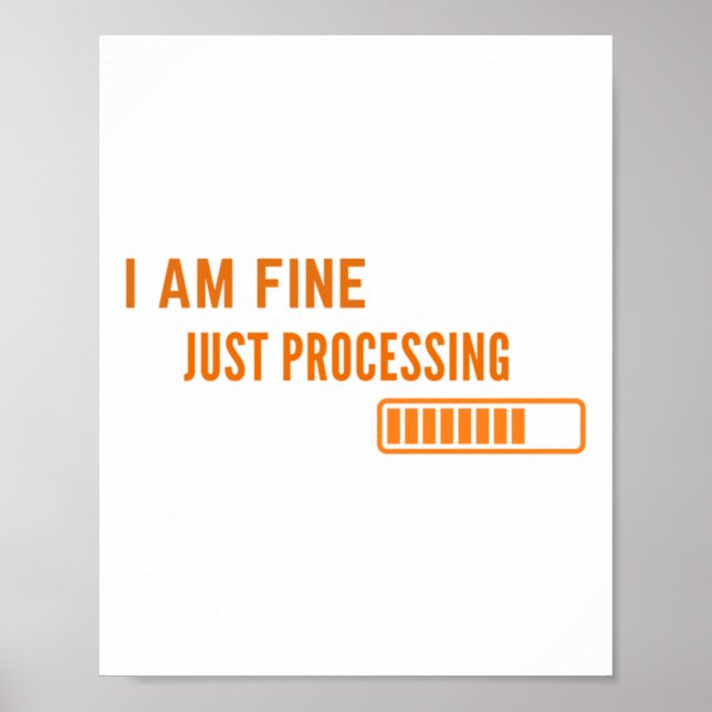 Poster Estou Bem A Processar O Vinheta (Frente)