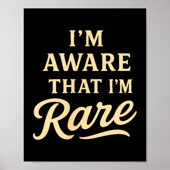 Poster Estou Ciente Frase Motivacional Confiança Positiva (Frente)