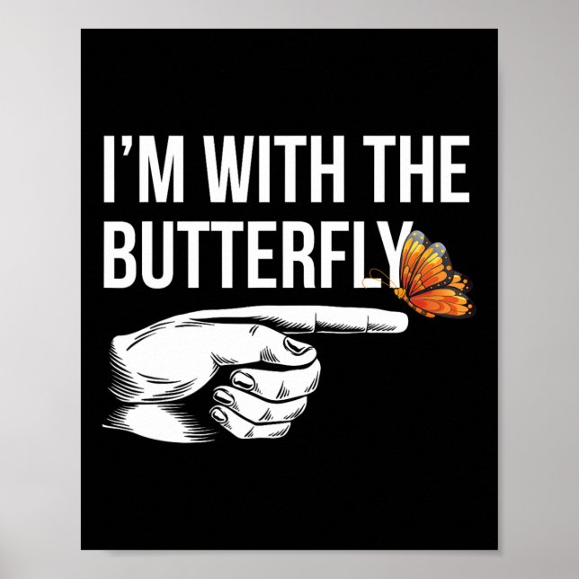 Poster Estou com festas de borboletas combinando Casais H (Frente)