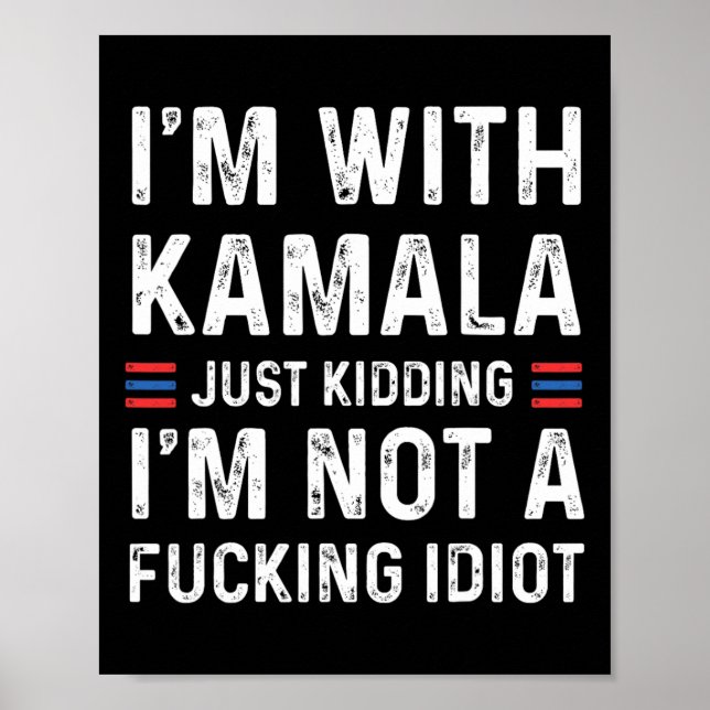 Poster Estou com Kamala só brincando, não sou um estúdio  (Frente)