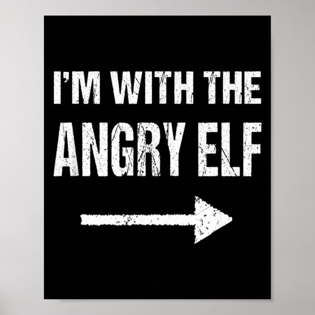 Poster Estou Com o Dia das Bruxas do Elfo Irritado (Frente)