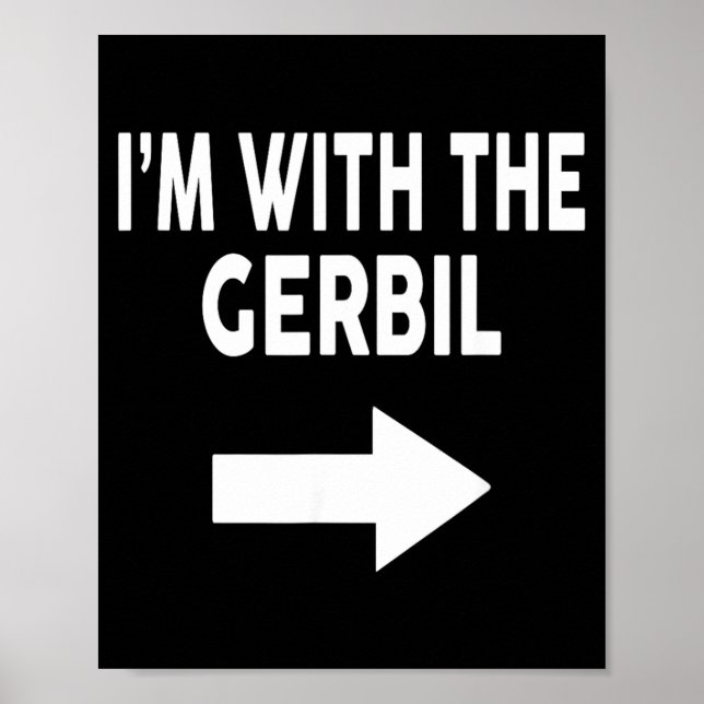 Poster Estou com o Gerbil do Halloween Gerbil (Frente)