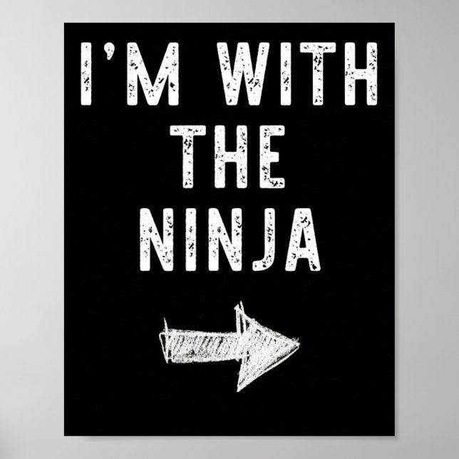 Poster Estou com o golpe de fantasia de Ninja (Frente)