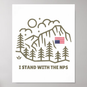 Poster Estou Com O Nps - Apoio Ao Parque Nacional
