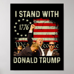 Poster Estou Com Trump Engraçado Trump 2024