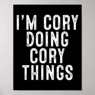 Poster Estou Cory Fazendo Coisas de Cory Piadas de Aniver