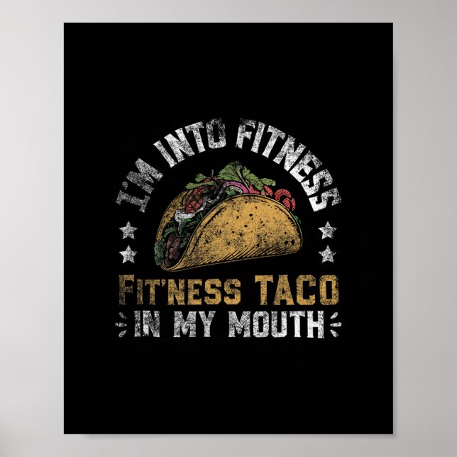 Poster Estou em Forma Tacos Mexicanos Cinco De Mayo 1  (Frente)