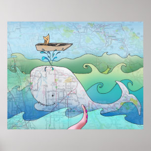 Poster Estou em um barco