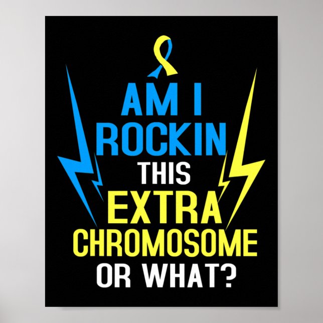 Poster Estou Enrolando Esse Cromossomo Extra Ou Que Triz  (Frente)