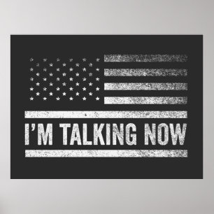 Poster Estou falando agora do debate presidencial de Trum