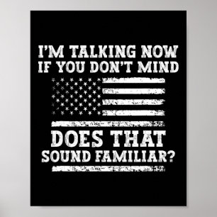 Poster Estou falando agora Shirt Trump Kamala Debate Engr