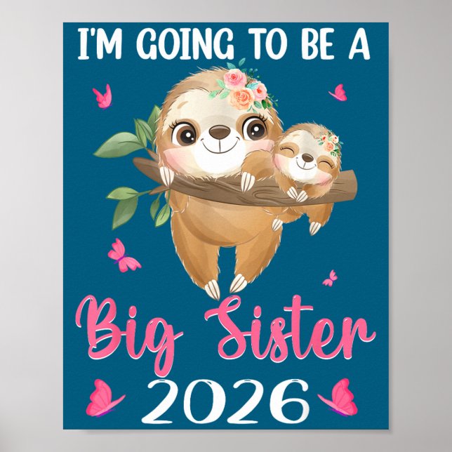 Poster Estou Indo para Ser Irmã Mais Velha Anunciando Gra (Frente)