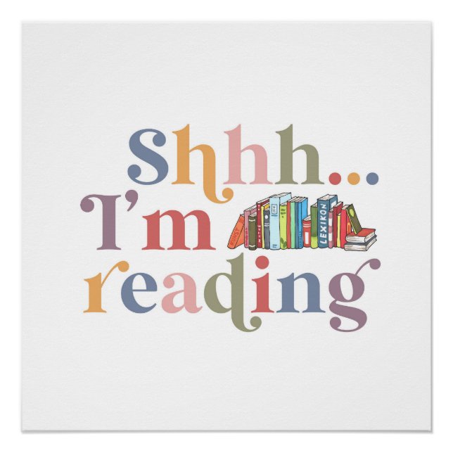 Pôster Estou lendo. (Frente)