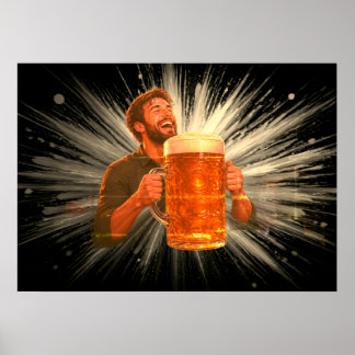 Poster Estou Me Divertindo Muito Com Minha Grande Cerveja