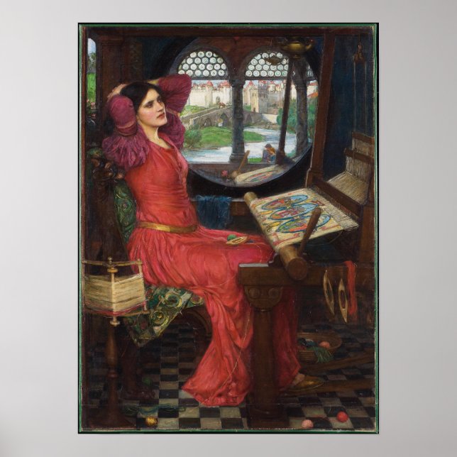 Poster Estou Meio Doente das Sombras - John Waterhouse (Frente)