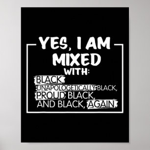 Poster Estou Misturando Pessoas Negras Orgulhosas Históri