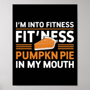 Poster Estou Na Malhação De Comida De Pizza De Abóbora, G