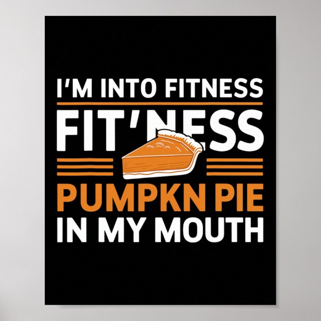 Poster Estou Na Malhação De Comida De Pizza De Abóbora, G (Frente)