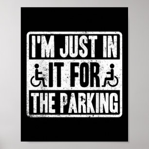 Poster Estou Nisso Só Pelo Estacionamento Camiseta Engraç