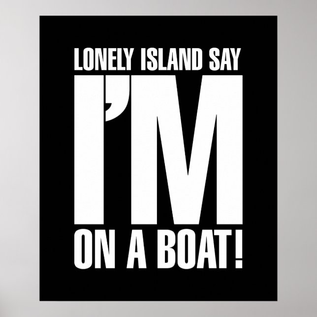 Pôster Estou num Barco (Frente)