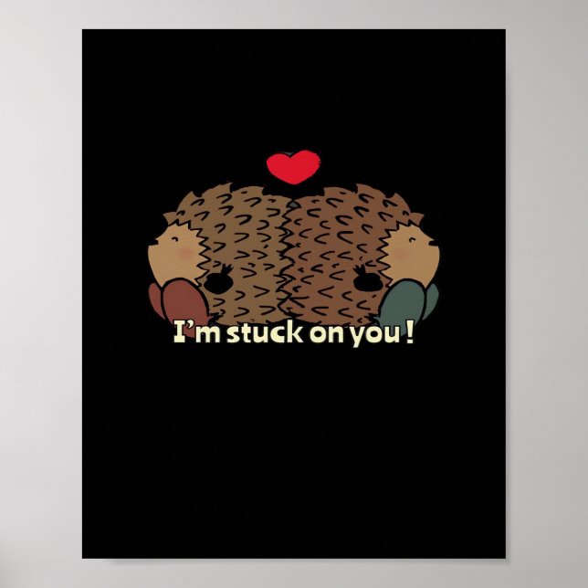 Poster Estou Preso Em Você Design Romântico Atemporal (Frente)