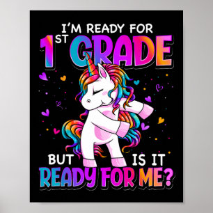 Poster Estou Pronto Para a 1ª Série Byck Para a Escola 1ª