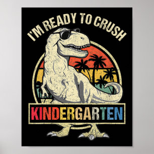 Poster Estou Pronto Para Esmagar Meninos Dinossauros Do J