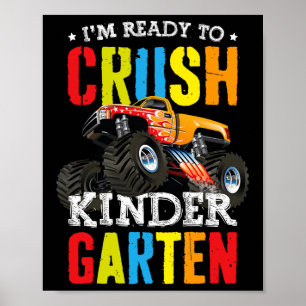 Poster Estou Pronto Para Esmagar O Caminhão Monstro Do Ja