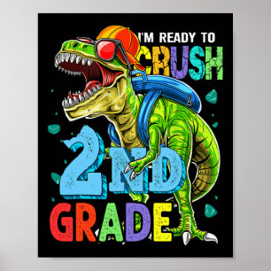 Poster Estou pronto para esmagar o Dinossauro segundo de