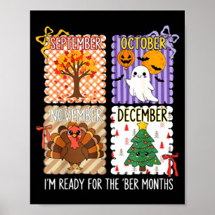 Poster Estou Pronto Para Os Meses Ber Halloween Dia de Aç