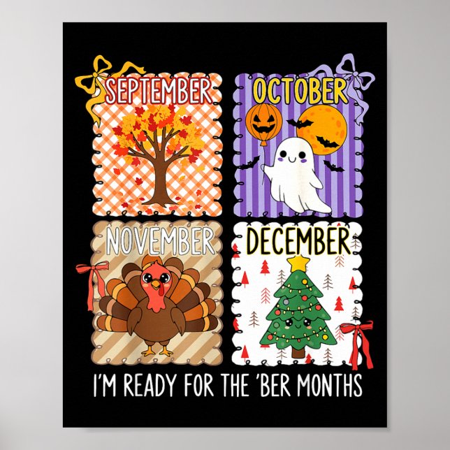 Poster Estou Pronto Para Os Meses Ber Halloween Dia de Aç (Frente)