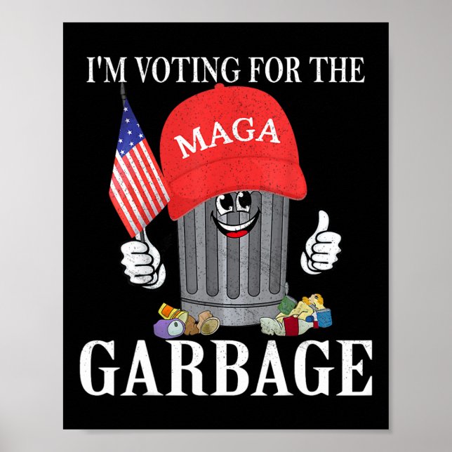 Poster Estou votando no lixo  (Frente)