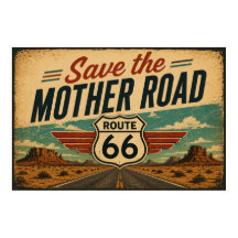 Estrada 66 Mother Road Vista do Deserto