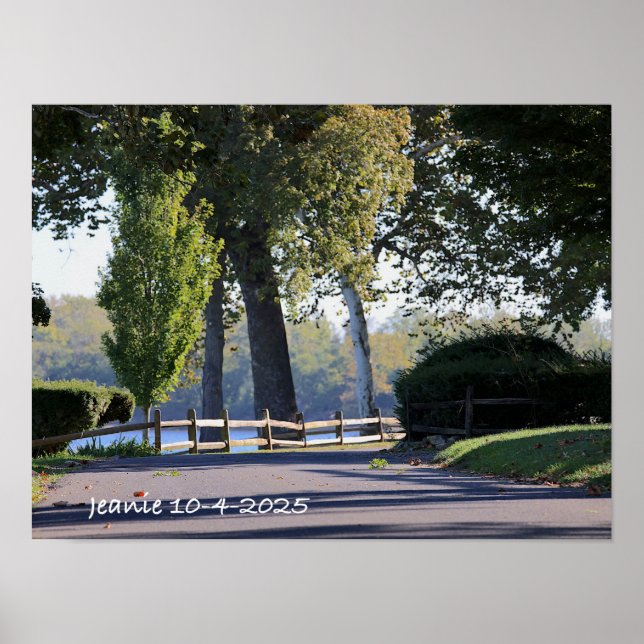 Poster Estrada bt o rio Delaware (Frente)