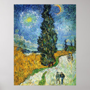 Pôster Estrada com CyPrensas (van Gogh)
