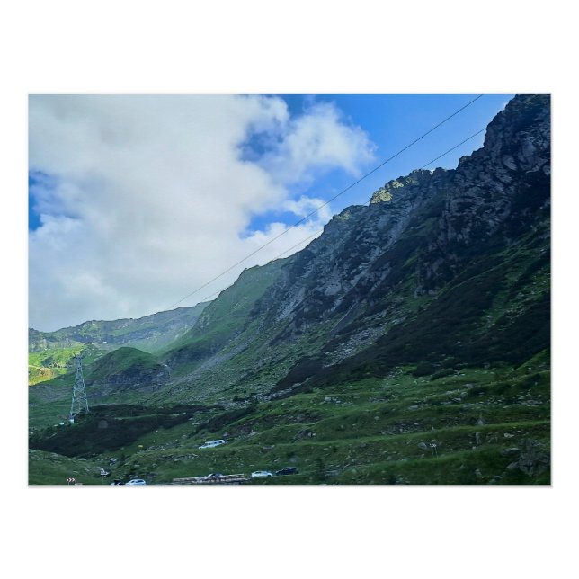 Pôster Estrada da Montanha Transfagarasan - Romênia (Frente)