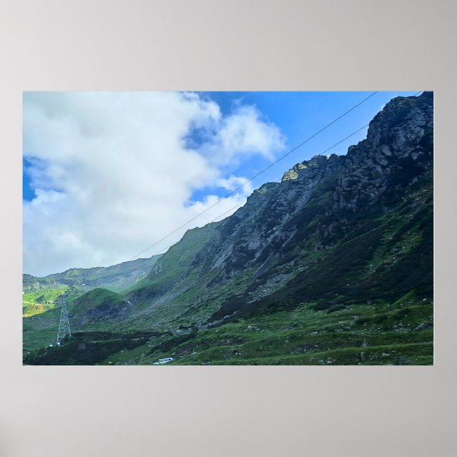 Poster Estrada da Montanha Transfagarasan - Romênia (Frente)